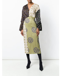 Act N°1 Long Sleeved Fitted Dress