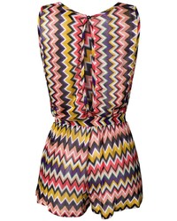 Missoni Open Back Zig Zag Knitted Playsuit