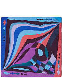 Etro Abstract Print Silk Twill Pocket Square