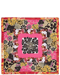 Etro Floral Print Silk Pocket Square