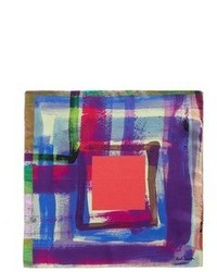 Paul Smith Paint Print Silk Pocket Square