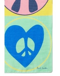 Paul Smith Peace And Love Cotton Pocket Square