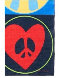 Paul Smith Peace And Love Cotton Pocket Square