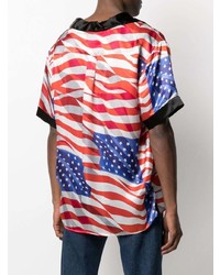 Phipps American Flag Print Polo Shirt