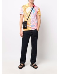 Versace Baroque Print Cotton Polo Shirt