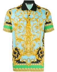 Versace Baroque Print Polo Shirt