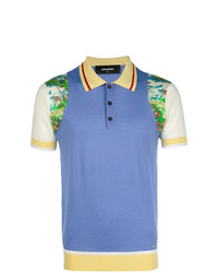 DSQUARED2 Colourblock Printed Polo Shirt