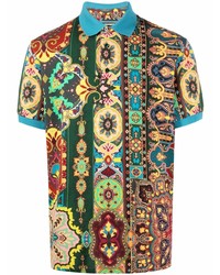 Etro Graphic Print Polo Shirt