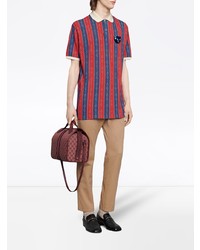 Gucci Oversize Polo With Horsebit Chain Print