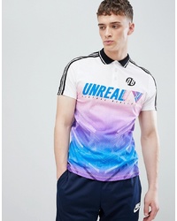 ASOS DESIGN Polo With Slogan Print And Shoulder Taping
