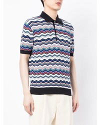 Missoni Zigzag Short Sleeve Polo Shirt