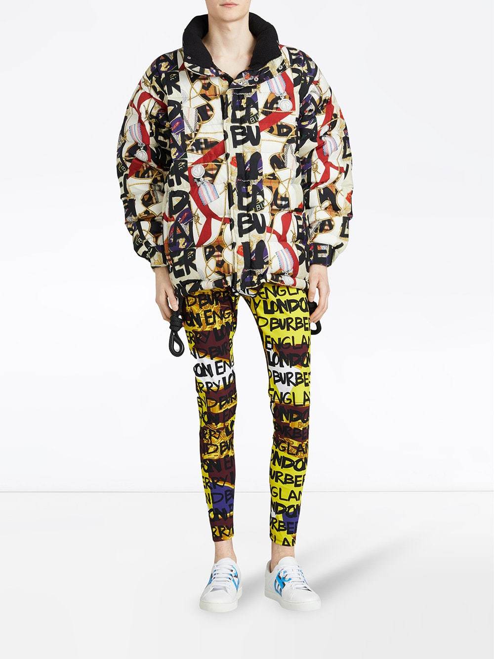 Burberry Graffiti Print Puffer Jacket, $1,521 | farfetch.com | Lookastic