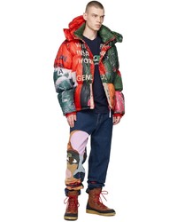 KidSuper Multicol Genius Collage Puffer Jacket