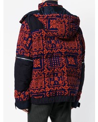 Sacai Patterned Padded Coat