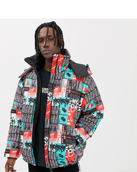 Crooked Tongues Printed Puffer Jacket