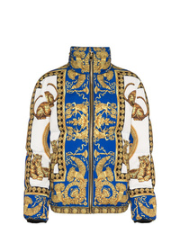 Versace Signature Baroque Feather Down Puffer Jacket