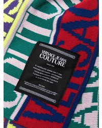VERSACE JEANS COUTURE Logo Print Knitted Scarf