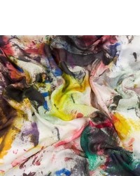 Paul Smith Multi Coloured Backing Cloth Print Scarf