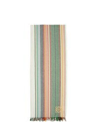 Loewe Multicolor Striped Anagram Scarf