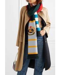 Burberry Patchwork Cashmere Blend Scarf