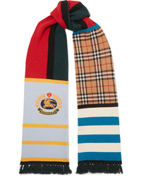 Burberry Patchwork Cashmere Blend Scarf