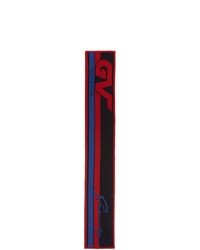 Givenchy Red And Black Gv World Tour Scarf