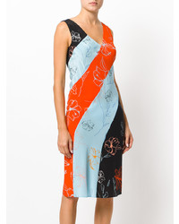 Dvf Diane Von Furstenberg Diagonal Stripe Colour Block Dress