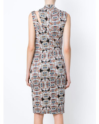 Tufi Duek Printed Cut Out Dress