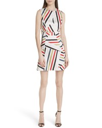 Milly Alexa Drive Stripe A Line Dress