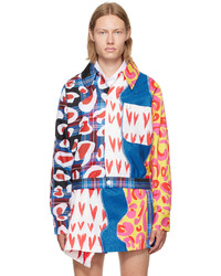 Charles Jeffrey Loverboy Multicolor Fred Perry Edition Patchwork Jacket