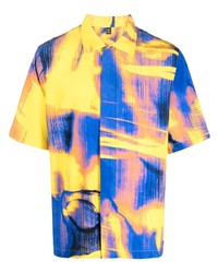 McQ Abstract Pattern Short Sleeve Shirt