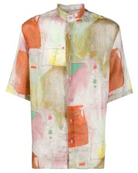 Costumein Abstract Print Short Sleeve Shirt