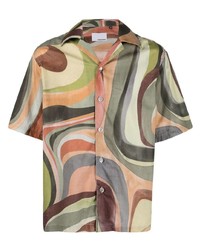 Costumein Abstract Print Short Sleeved Shirt