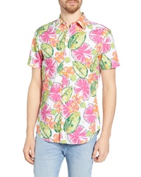 Bonobos Amalfi Premium Slim Fit Floral Print Cotton Sport Shirt