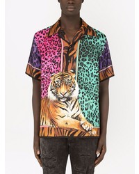 Dolce & Gabbana Animal Print Shirt