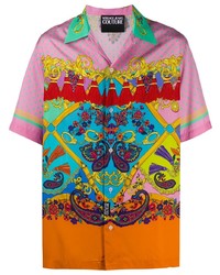 VERSACE JEANS COUTURE Baroque Print Short Sleeved Shirt