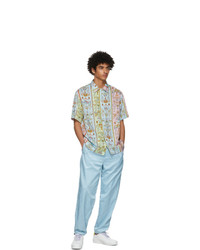 VERSACE JEANS COUTURE Blue And Multicolor Tuileries Shirt