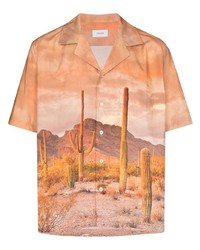 Rhude Cactus Print Bowling Shirt