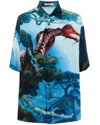 Valentino Dragons Garden Silk Shirt