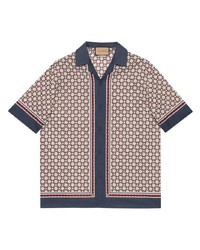 Gucci Geometric G Print Cotton Shirt
