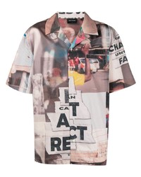 Daily Paper Graphic Print Cotton Shirt