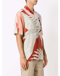 Hugo Graphic Print Short Sleeve Shirt