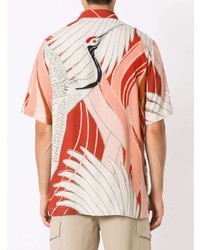 Hugo Graphic Print Short Sleeve Shirt