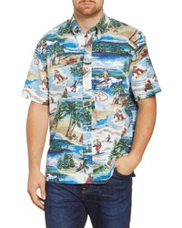 Reyn Spooner Hawaiian Christmas 2019 Classic Fit Short Sleeve Shirt