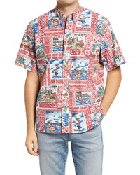 Reyn Spooner Hawaiian Christmas Short Sleeve Shirt