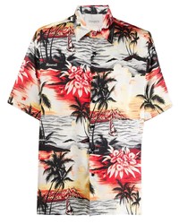 Laneus Hawaiian Printed Shirt