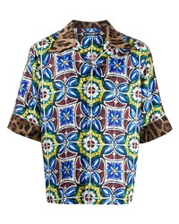 Dolce & Gabbana Maiolica Bowling Shirt