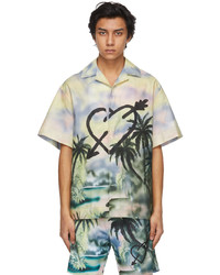 Palm Angels Multicolor Paradise Bowling Shirt