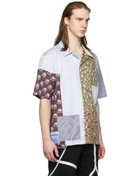 McQ Multicolor Patchwork Oversized Shirt