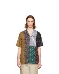 Stella McCartney Multicolor Patchwork Short Sleeve Shirt